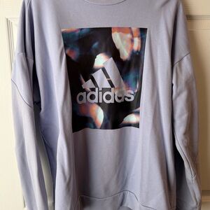 Adidas Women's Pastel Graphic Sweatshirt - Lavender